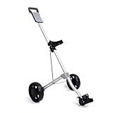 KXDLR Golf 3 Rad klappbarer Stahl Pull Cart/Trolley mit...