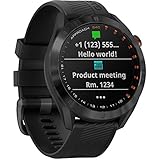 Garmin Approach S40 Smartwatch Golf Edelstahl schwarz mit schwarzem...