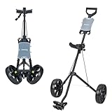 XDriveMax GC01 Golf-Pushwagen mit 2 Rädern, Faltbarer Golfwagen für...
