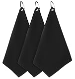 ValueBargain 3 Stück Golf Handtücher, Golfhandtuch Mikrofaser mit...