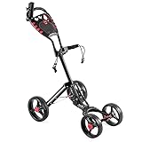 COSTWAY 4 Rad Golftrolley klappbar,Golf Trolley,Golfwagen Klappbar,...