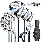 PGM Herren Golfschläger-Set MTG025-2 – 12-teilig, inkl. 3 Holz (#1,...