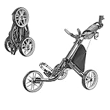CaddyTek EZ Tour Quickfold Deluxe 3-Rad Golftrolley Golfcaddy komplett...